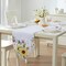 Threadmade Home Sunflower and Daisies Cutwork Table Runner, Multicolor - 13"W x 70"L